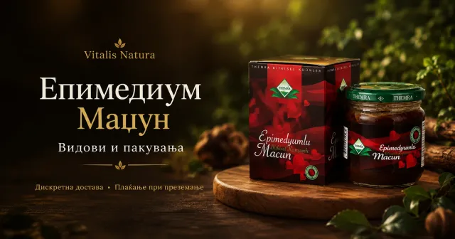 Категорија Epimedium Macun – 240г, 12 кесички и 43г маџун | Vitalis Natura